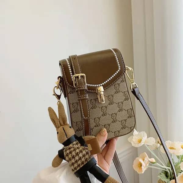 کیف وارداتی تدی بند چرمی