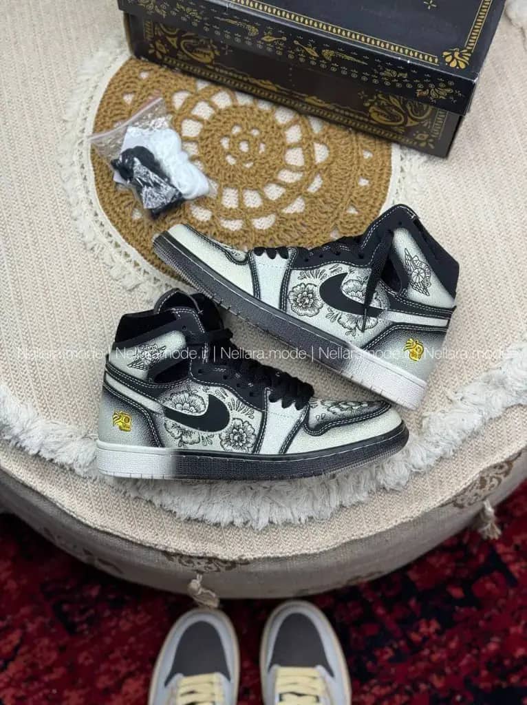 نایک جردن ۱ ساقدار فامیلیا دیا د مورتوس | Nike Jordan 1 High CMFT 2 Dia De Muertos