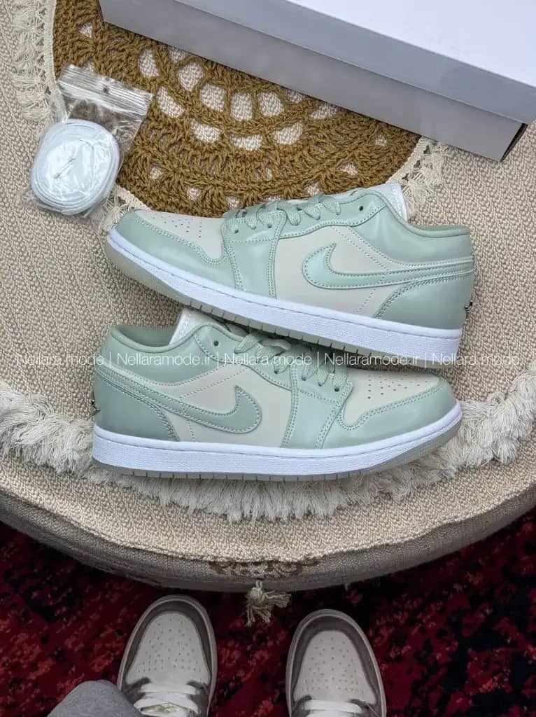 نایک جردن ۱ بدون ساق سبز دریایی روشن زنانه | Nike Jordan 1 SeaFoam