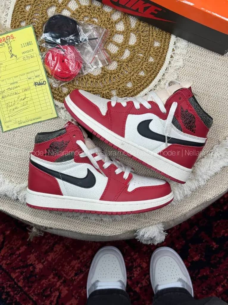 نایک جردن ۱ ساقدار شیکاگو لاست اند فاند زنانه و مردانه | Nike Air Jordan 1 High Chicago Lost and Found