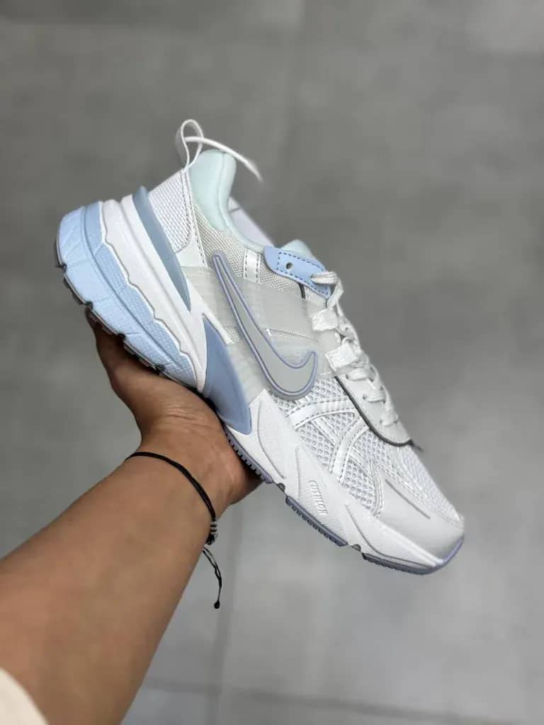 کفش نایک V2K Run سفید آبی روشن زنانه و مردانه | Nike V2K Run White Light Blue