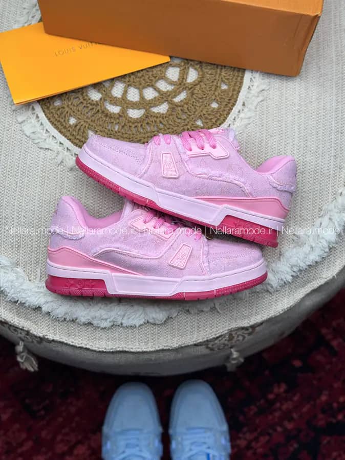 لویی ویتون ترینر صورتی | LOUIS VUITTON TRAINER PINK