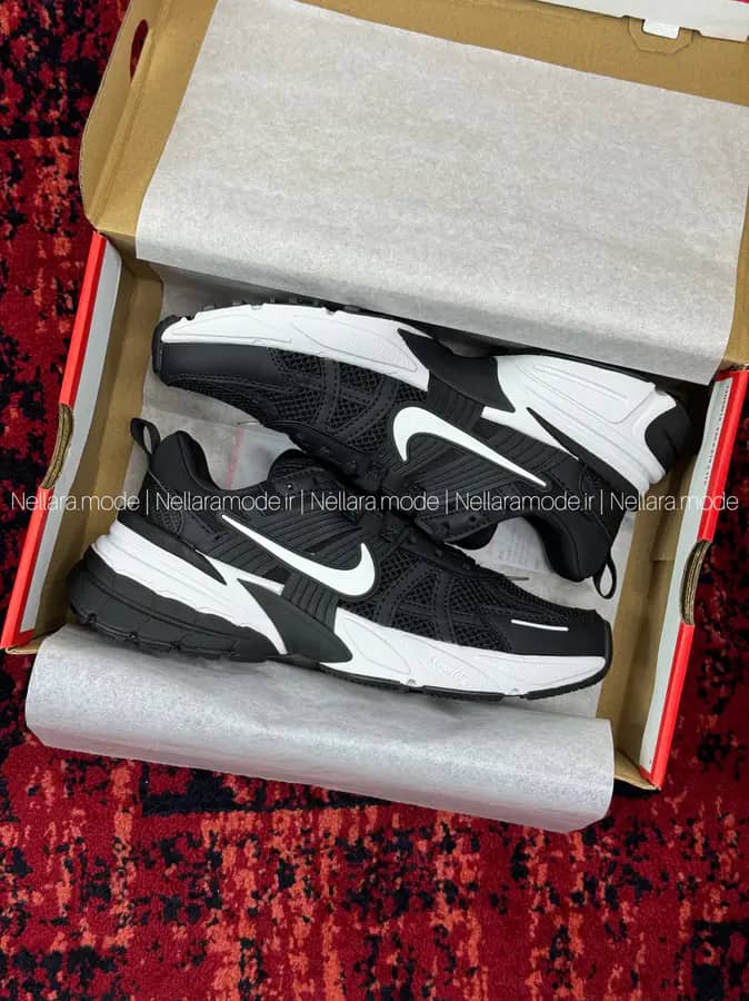 کفش نایک V2K Run مشکی سفید زنانه و مردانه | Nike V2K Run Black White