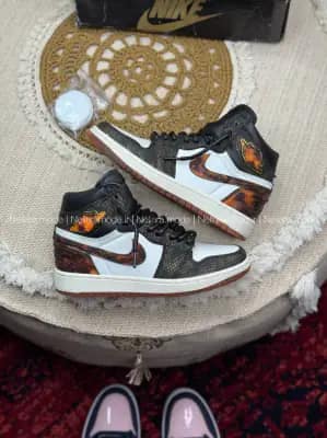 کفش نایک ایر جردن وان ساقدار پوست مار دراگون Nike Air Jordan 1 High Dragon Snakeskin