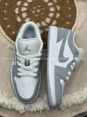 کتونی Nike جردن ۱ بدون ساق ولف گری | Nike Jordan 1 Wolf Grey