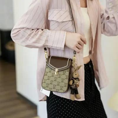 کیف وارداتی تدی بند چرمی
