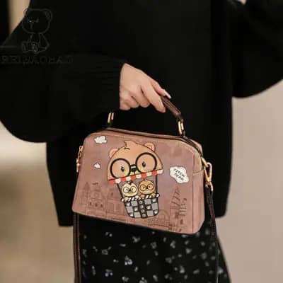 کیف وارداتی تدی بند چرمی یاسی