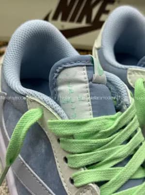 نایک جردن ۱ بدون ساق تراویس اسکات آبی کرم سوئد زنانه و مردانه | Nike Air Jordan 1 Travis Scott