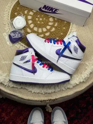 نایک جردن ۱ ساقدار متالیک پرپل زنانه و مردانه | Nike Air Jordan 1 High Metallic Purple