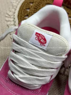 ونس کنو اسکول صورتی سفید زنانه | Vans Knu Skool Pink White