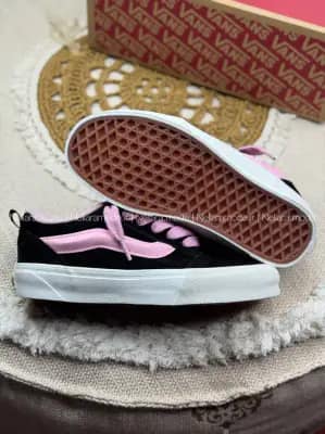 ونس نیو اسکول مشکی صورتی زنانه | Vans Knu Skool Black Pink