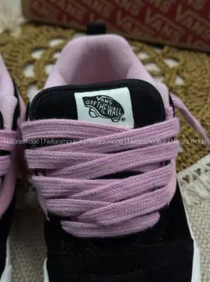 ونس نیو اسکول مشکی صورتی زنانه | Vans Knu Skool Black Pink