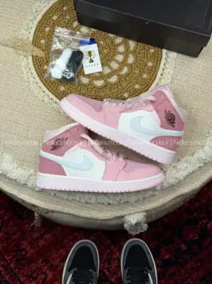 نایک ایر جردن وان ساقدار صورتی دیجیتال پینک زنانه | Nike Air Jordan 1 High Digital Pink