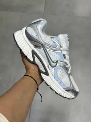 کفش نایک V2K Run سفید نقره‌ای آبی زنانه و مردانه | Nike V2K Run White Silver Blue