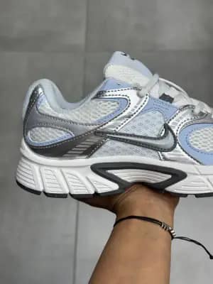 کفش نایک V2K Run سفید نقره‌ای آبی زنانه و مردانه | Nike V2K Run White Silver Blue