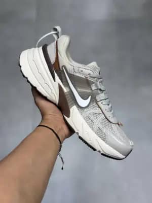 کفش نایک V2K Run کرم خاکستری قهوه‌ای زنانه و مردانه | Nike V2K Run Cream Grey