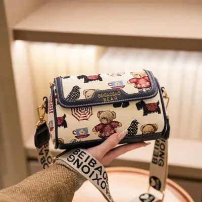 کیف دوشی تدی پرچم انگلیس بند برزنتی چندرنگ