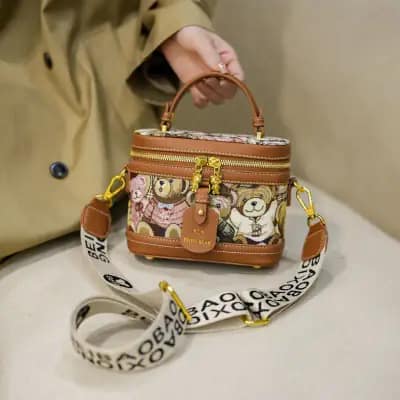 کیف وارداتی تدی جنس کنف بند برزنتی چندرنگ