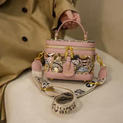 کیف وارداتی تدی جنس کنف بند برزنتی چندرنگ