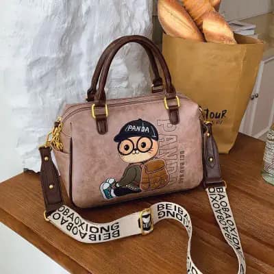 کیف وارداتی تدی دو زیپ بند برزنتی چندرنگ