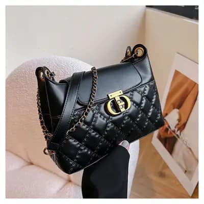 کیف دوشی زنانه چرم زنجیردار