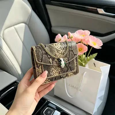 کیف مینی طرح پوست‌ماری مدل بولگاری