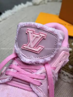 لویی ویتون ترینر صورتی | LOUIS VUITTON TRAINER PINK