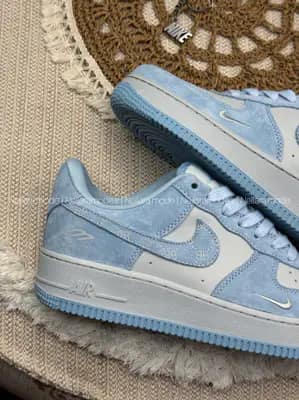 کتونی نایک ایر فورس ۱ لو LV8 یوتیلیتی سفید و آبی | Nike Air Force 1 Low LV8 Utility White/Blue